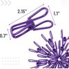 image:imageMr Pen PVCCoated Utility Clips 2 Inch 18 Pack Colorful  PVCCoated Steel Chip Bag Clips for Sealing Food Paper Holder Clothesline Clip for Laundry Hanging Kitchen BagsPurple