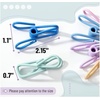image:imageMr Pen PVCCoated Utility Clips 2 Inch 18 Pack Colorful  PVCCoated Steel Chip Bag Clips for Sealing Food Paper Holder Clothesline Clip for Laundry Hanging Kitchen BagsBlack