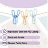 image:imageMr Pen PVCCoated Utility Clips 2 Inch 18 Pack Colorful  PVCCoated Steel Chip Bag Clips for Sealing Food Paper Holder Clothesline Clip for Laundry Hanging Kitchen BagsBlack  White