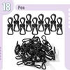 image:imageMr Pen PVCCoated Utility Clips 2 Inch 18 Pack Colorful  PVCCoated Steel Chip Bag Clips for Sealing Food Paper Holder Clothesline Clip for Laundry Hanging Kitchen BagsBlack