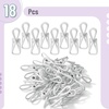 image:imageMr Pen PVCCoated Utility Clips 2 Inch 18 Pack Colorful  PVCCoated Steel Chip Bag Clips for Sealing Food Paper Holder Clothesline Clip for Laundry Hanging Kitchen BagsWhite
