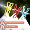 image:imageMr Pen PVCCoated Utility Clips 2 Inch 18 Pack Colorful  PVCCoated Steel Chip Bag Clips for Sealing Food Paper Holder Clothesline Clip for Laundry Hanging Kitchen BagsVibrant