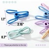 image:imageMr Pen PVCCoated Utility Clips 2 Inch 18 Pack Colorful  PVCCoated Steel Chip Bag Clips for Sealing Food Paper Holder Clothesline Clip for Laundry Hanging Kitchen BagsPastel