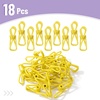 image:imageMr Pen PVCCoated Utility Clips 2 Inch 18 Pack Colorful  PVCCoated Steel Chip Bag Clips for Sealing Food Paper Holder Clothesline Clip for Laundry Hanging Kitchen BagsYellow