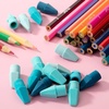 image:imageMr Pen Pencil Top Erasers 120 Pack LatexFree NoSmudge  Cap Pencil Erasers for Precise Erasing Kids Teachers Studying Supplies Vibrant ColorsBlue Shades