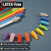 image:imageMr Pen Pencil Top Erasers 120 Pack LatexFree NoSmudge  Cap Pencil Erasers for Precise Erasing Kids Teachers Studying Supplies Vibrant ColorsBright