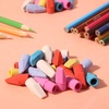 image:imageMr Pen Pencil Top Erasers 120 Pack LatexFree NoSmudge  Cap Pencil Erasers for Precise Erasing Kids Teachers Studying Supplies Vibrant ColorsColorful