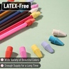 image:imageMr Pen Pencil Top Erasers 120 Pack LatexFree NoSmudge  Cap Pencil Erasers for Precise Erasing Kids Teachers Studying Supplies Vibrant ColorsColorful
