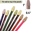 image:imageMr Pen Pencil Top Erasers 120 Pack LatexFree NoSmudge  Cap Pencil Erasers for Precise Erasing Kids Teachers Studying Supplies Vibrant ColorsDark and Earthy