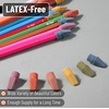 image:imageMr Pen Pencil Top Erasers 120 Pack LatexFree NoSmudge  Cap Pencil Erasers for Precise Erasing Kids Teachers Studying Supplies Vibrant ColorsFolk Festival