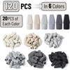 image:imageMr Pen Pencil Top Erasers 120 Pack LatexFree NoSmudge  Cap Pencil Erasers for Precise Erasing Kids Teachers Studying Supplies Vibrant ColorsGrayscale