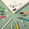 image:imageMr Pen Pencil Top Erasers 120 Pack LatexFree NoSmudge  Cap Pencil Erasers for Precise Erasing Kids Teachers Studying Supplies Vibrant ColorsGrayscale