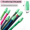 image:imageMr Pen Pencil Top Erasers 120 Pack LatexFree NoSmudge  Cap Pencil Erasers for Precise Erasing Kids Teachers Studying Supplies Vibrant ColorsGreen