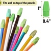 image:imageMr Pen Pencil Top Erasers 120 Pack LatexFree NoSmudge  Cap Pencil Erasers for Precise Erasing Kids Teachers Studying Supplies Vibrant ColorsGreen Shades