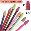 image:imageMr Pen Pencil Top Erasers 120 Pack LatexFree NoSmudge  Cap Pencil Erasers for Precise Erasing Kids Teachers Studying Supplies Vibrant ColorsLate Harvest