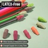 image:imageMr Pen Pencil Top Erasers 120 Pack LatexFree NoSmudge  Cap Pencil Erasers for Precise Erasing Kids Teachers Studying Supplies Vibrant ColorsLate Harvest