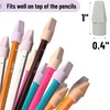image:imageMr Pen Pencil Top Erasers 120 Pack LatexFree NoSmudge  Cap Pencil Erasers for Precise Erasing Kids Teachers Studying Supplies Vibrant ColorsNatural Colors