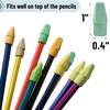 image:imageMr Pen Pencil Top Erasers 120 Pack LatexFree NoSmudge  Cap Pencil Erasers for Precise Erasing Kids Teachers Studying Supplies Vibrant ColorsNature Shades