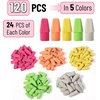 image:imageMr Pen Pencil Top Erasers 120 Pack LatexFree NoSmudge  Cap Pencil Erasers for Precise Erasing Kids Teachers Studying Supplies Vibrant ColorsNeon
