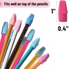 image:imageMr Pen Pencil Top Erasers 120 Pack LatexFree NoSmudge  Cap Pencil Erasers for Precise Erasing Kids Teachers Studying Supplies Vibrant ColorsNeon