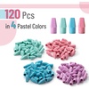 image:imageMr Pen Pencil Top Erasers 120 Pack LatexFree NoSmudge  Cap Pencil Erasers for Precise Erasing Kids Teachers Studying Supplies Vibrant ColorsPastel