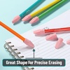 image:imageMr Pen Pencil Top Erasers 120 Pack LatexFree NoSmudge  Cap Pencil Erasers for Precise Erasing Kids Teachers Studying Supplies Vibrant ColorsPink