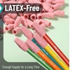 image:imageMr Pen Pencil Top Erasers 120 Pack LatexFree NoSmudge  Cap Pencil Erasers for Precise Erasing Kids Teachers Studying Supplies Vibrant ColorsPink