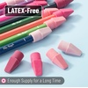 image:imageMr Pen Pencil Top Erasers 120 Pack LatexFree NoSmudge  Cap Pencil Erasers for Precise Erasing Kids Teachers Studying Supplies Vibrant ColorsPink Shades