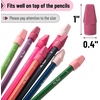 image:imageMr Pen Pencil Top Erasers 120 Pack LatexFree NoSmudge  Cap Pencil Erasers for Precise Erasing Kids Teachers Studying Supplies Vibrant ColorsPink Shades