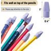 image:imageMr Pen Pencil Top Erasers 120 Pack LatexFree NoSmudge  Cap Pencil Erasers for Precise Erasing Kids Teachers Studying Supplies Vibrant ColorsPurple