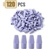 image:imageMr Pen Pencil Top Erasers 120 Pack LatexFree NoSmudge  Cap Pencil Erasers for Precise Erasing Kids Teachers Studying Supplies Vibrant ColorsPurple