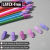 image:imageMr Pen Pencil Top Erasers 120 Pack LatexFree NoSmudge  Cap Pencil Erasers for Precise Erasing Kids Teachers Studying Supplies Vibrant ColorsPurple Shades