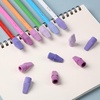 image:imageMr Pen Pencil Top Erasers 120 Pack LatexFree NoSmudge  Cap Pencil Erasers for Precise Erasing Kids Teachers Studying Supplies Vibrant ColorsPurple Shades
