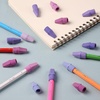 image:imageMr Pen Pencil Top Erasers 120 Pack LatexFree NoSmudge  Cap Pencil Erasers for Precise Erasing Kids Teachers Studying Supplies Vibrant ColorsPurple Shades