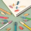 image:imageMr Pen Pencil Top Erasers 120 Pack LatexFree NoSmudge  Cap Pencil Erasers for Precise Erasing Kids Teachers Studying Supplies Vibrant ColorsRetro Colors