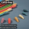 image:imageMr Pen Pencil Top Erasers 120 Pack LatexFree NoSmudge  Cap Pencil Erasers for Precise Erasing Kids Teachers Studying Supplies Vibrant ColorsRetro Colors