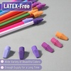 image:imageMr Pen Pencil Top Erasers 120 Pack LatexFree NoSmudge  Cap Pencil Erasers for Precise Erasing Kids Teachers Studying Supplies Vibrant ColorsTwilight Pulse