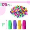 image:imageMr Pen Pencil Top Erasers 120 Pack LatexFree NoSmudge  Cap Pencil Erasers for Precise Erasing Kids Teachers Studying Supplies Vibrant ColorsVibrant