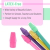 image:imageMr Pen Pencil Top Erasers 120 Pack LatexFree NoSmudge  Cap Pencil Erasers for Precise Erasing Kids Teachers Studying Supplies Vibrant ColorsVibrant