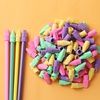 image:imageMr Pen Pencil Top Erasers 120 Pack LatexFree NoSmudge  Cap Pencil Erasers for Precise Erasing Kids Teachers Studying Supplies Vibrant ColorsVibrant