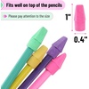 image:imageMr Pen Pencil Top Erasers 120 Pack LatexFree NoSmudge  Cap Pencil Erasers for Precise Erasing Kids Teachers Studying Supplies Vibrant ColorsVibrant