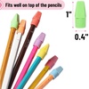 image:imageMr Pen Pencil Top Erasers 120 Pack LatexFree NoSmudge  Cap Pencil Erasers for Precise Erasing Kids Teachers Studying Supplies Vibrant ColorsVivid Colors