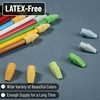 image:imageMr Pen Pencil Top Erasers 120 Pack LatexFree NoSmudge  Cap Pencil Erasers for Precise Erasing Kids Teachers Studying Supplies Vibrant ColorsYellow  Green  Blue