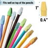 image:imageMr Pen Pencil Top Erasers 120 Pack LatexFree NoSmudge  Cap Pencil Erasers for Precise Erasing Kids Teachers Studying Supplies Vibrant ColorsYellow  Green  Blue