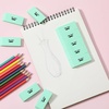 image:imageMr Pen Pink Pencil Eraser 12 Pack  Large Latex Free Block Erasers for School Office Art Sketching Homework Exams Clean SmudgeFree CorrectionGreen