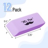 image:imageMr Pen Pink Pencil Eraser 12 Pack  Large Latex Free Block Erasers for School Office Art Sketching Homework Exams Clean SmudgeFree CorrectionPurple
