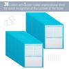 image:imageMr Pen Plastic Folders with Pockets and Prongs 5 Pack Letter Size  Flexible Plastic Folders with ProngsBlue  Organizational Sheets