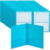 image:imageMr Pen Plastic Folders with Pockets and Prongs 5 Pack Letter Size  Flexible Plastic Folders with ProngsBlue  Organizational Sheets