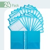 image:imageMr Pen Plastic Folders with Pockets and Prongs 5 Pack Letter Size  Flexible Plastic Folders with ProngsBlue  Organizational Sheets