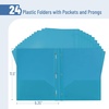 image:imageMr Pen Plastic Folders with Pockets and Prongs 5 Pack Letter Size  Flexible Plastic Folders with ProngsBlue
